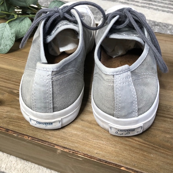 CONVERSE Grey Sneakers Size 8 EUC - Picture 4 of 12